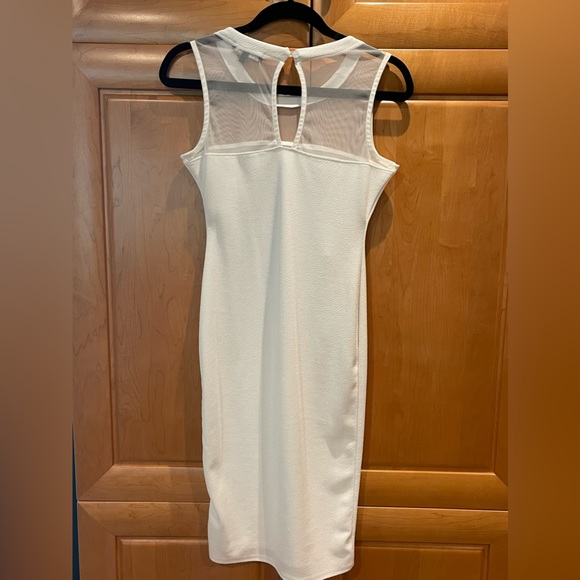 Missguided White Midi Dress Mesh Top size 10; New Without Tags - Picture 5 of 5